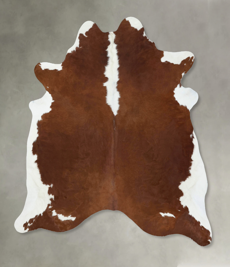 Hereford X-Large Brazilian Cowhide Rug 7'7"H x 6'4"W #B18099 by Hudson Hides