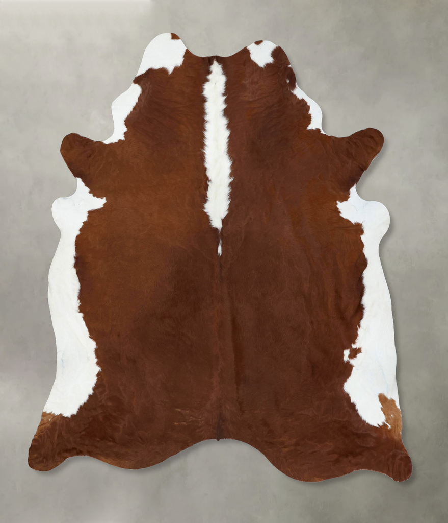 Hereford XX-Large Brazilian Cowhide Rug 7'11"H x 7'1"W #B18100 by Hudson Hides
