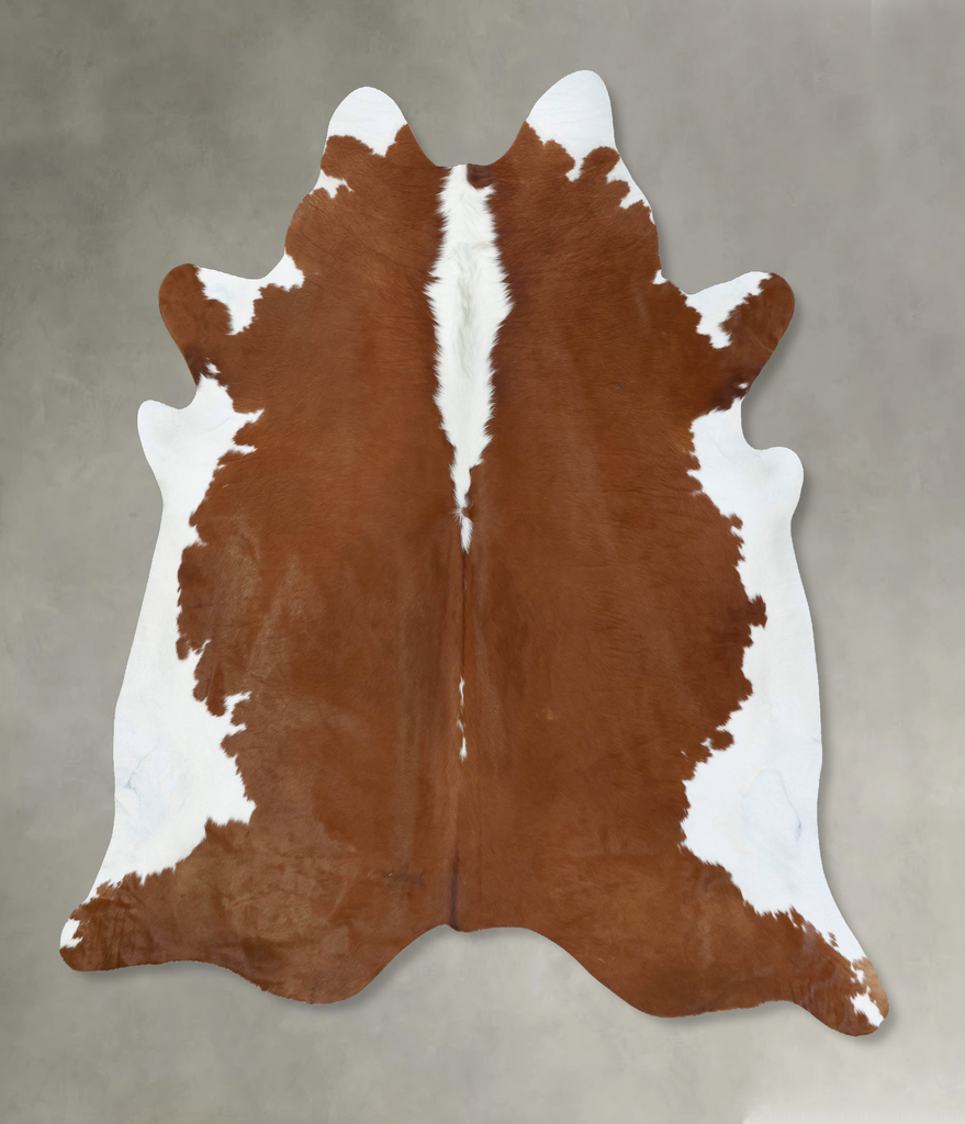 Hereford XX-Large Brazilian Cowhide Rug 7'10"H x 7'3"W #B18101 by Hudson Hides
