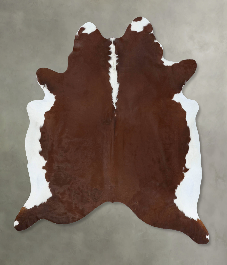 Hereford XX-Large Brazilian Cowhide Rug 7'11"H x 6'8"W #B18103 by Hudson Hides
