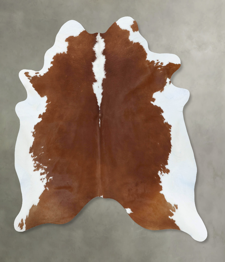 Hereford X-Large Brazilian Cowhide Rug 7'5"H x 6'0"W #B18104 by Hudson Hides