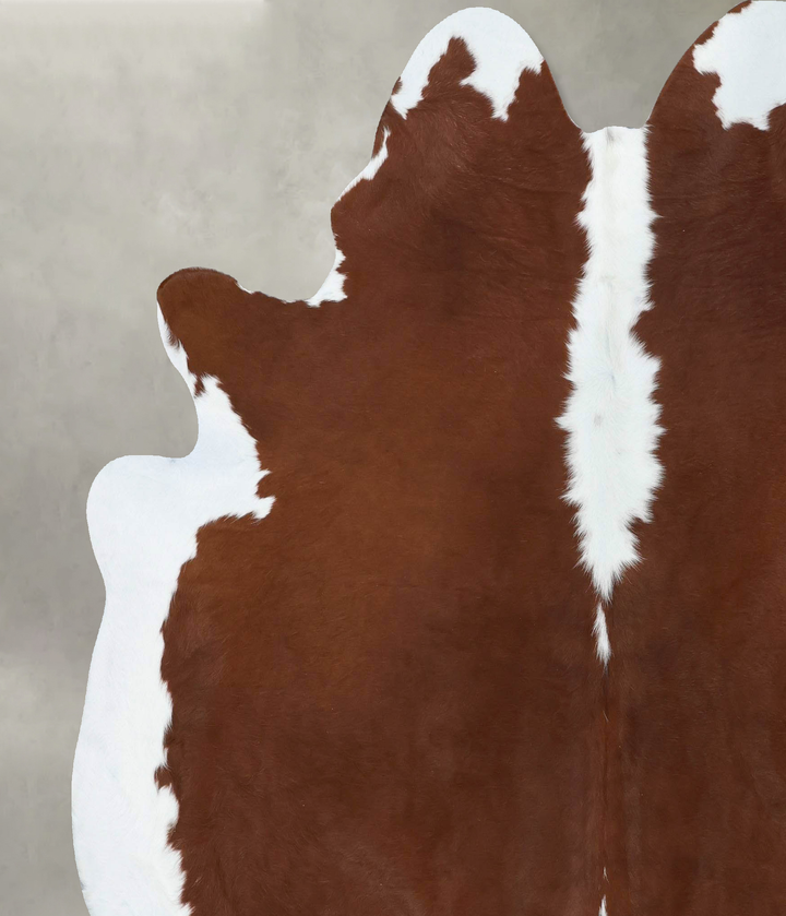 Hereford XX-Large Brazilian Cowhide Rug 7'8"H x 6'10"W #B18105 by Hudson Hides