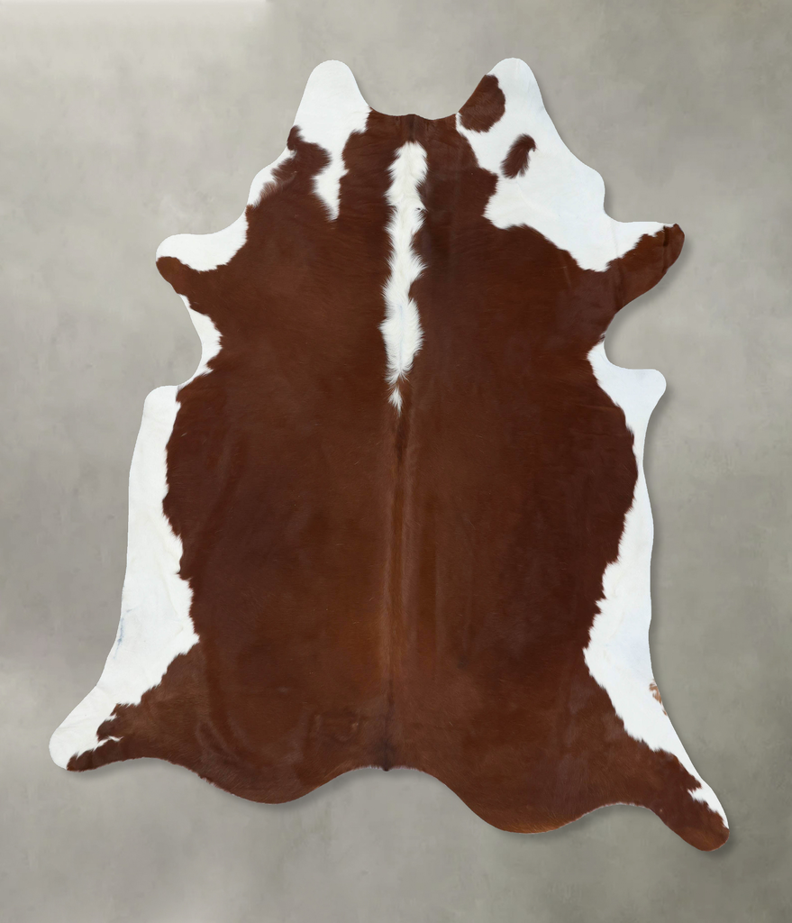 Hereford XX-Large Brazilian Cowhide Rug 8'0"H x 7'1"W #B18106 by Hudson Hides