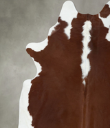 Hereford XX-Large Brazilian Cowhide Rug 8'0"H x 7'1"W #B18106 by Hudson Hides