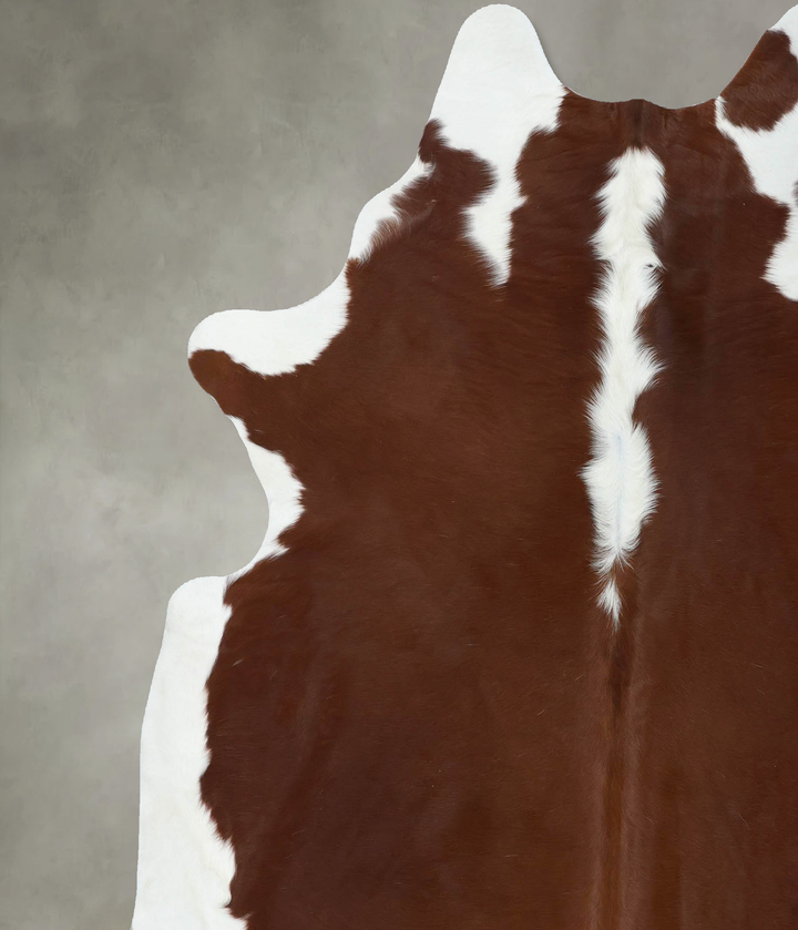 Hereford XX-Large Brazilian Cowhide Rug 8'0"H x 7'1"W #B18106 by Hudson Hides