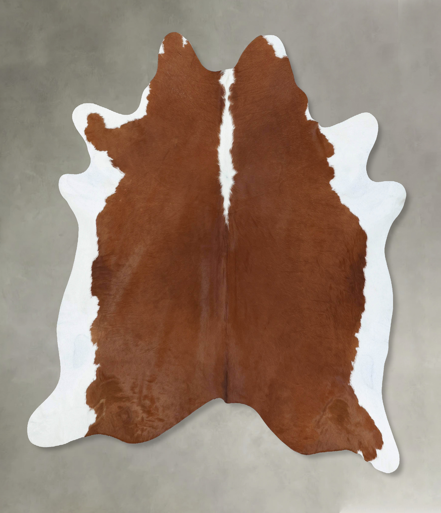 Hereford X-Large Brazilian Cowhide Rug 7'3"H x 6'6"W #B18107 by Hudson Hides