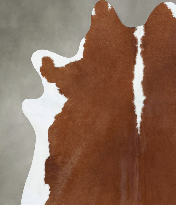 Hereford X-Large Brazilian Cowhide Rug 7'3"H x 6'6"W #B18107 by Hudson Hides