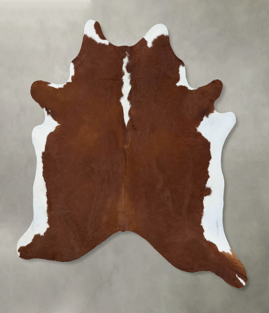 Hereford XX-Large Brazilian Cowhide Rug 8'5"H x 7'2"W #B18108 by Hudson Hides