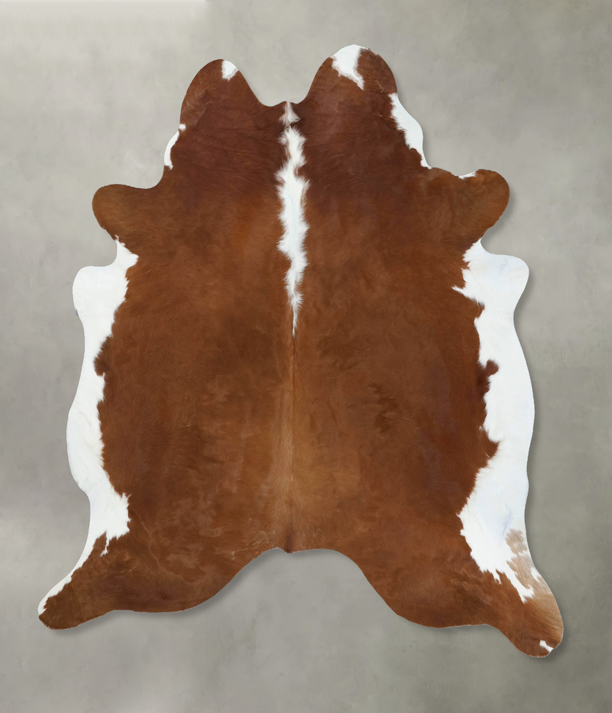 Hereford XX-Large Brazilian Cowhide Rug 7'10"H x 6'9"W #B18109 by Hudson Hides