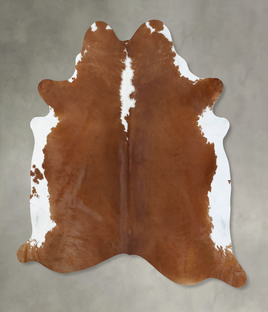 Hereford X-Large Brazilian Cowhide Rug 7'3"H x 6'8"W #B18111 by Hudson Hides