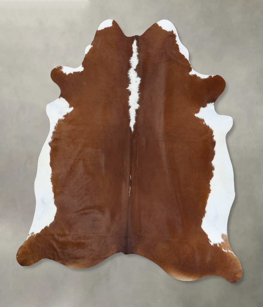 Hereford XX-Large Brazilian Cowhide Rug 7'9"H x 6'11"W #B18113 by Hudson Hides