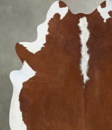 Hereford XX-Large Brazilian Cowhide Rug 8'2"H x 7'1"W #B18114 by Hudson Hides