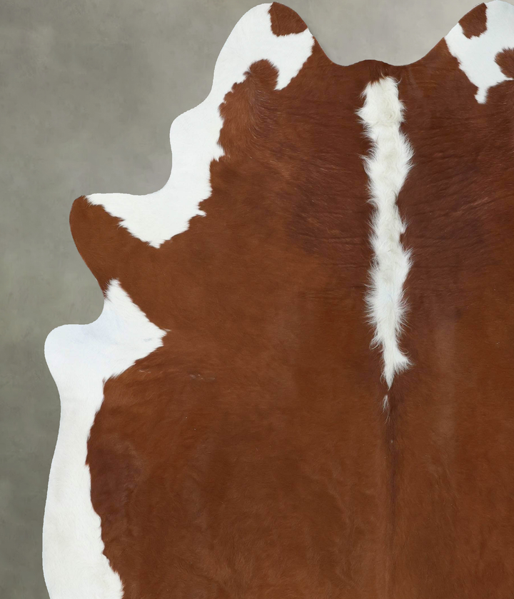 Hereford XX-Large Brazilian Cowhide Rug 8'2"H x 7'1"W #B18114 by Hudson Hides