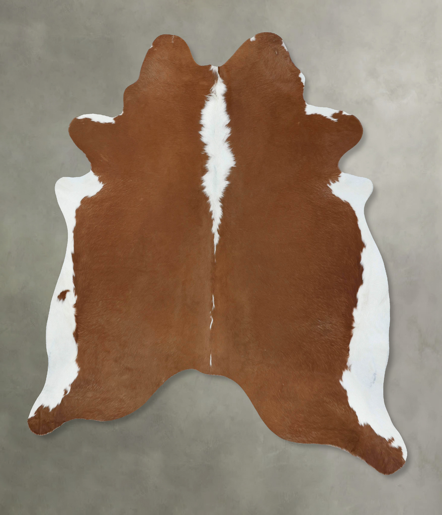 Hereford XX-Large Brazilian Cowhide Rug 7'8"H x 6'7"W #B18115 by Hudson Hides