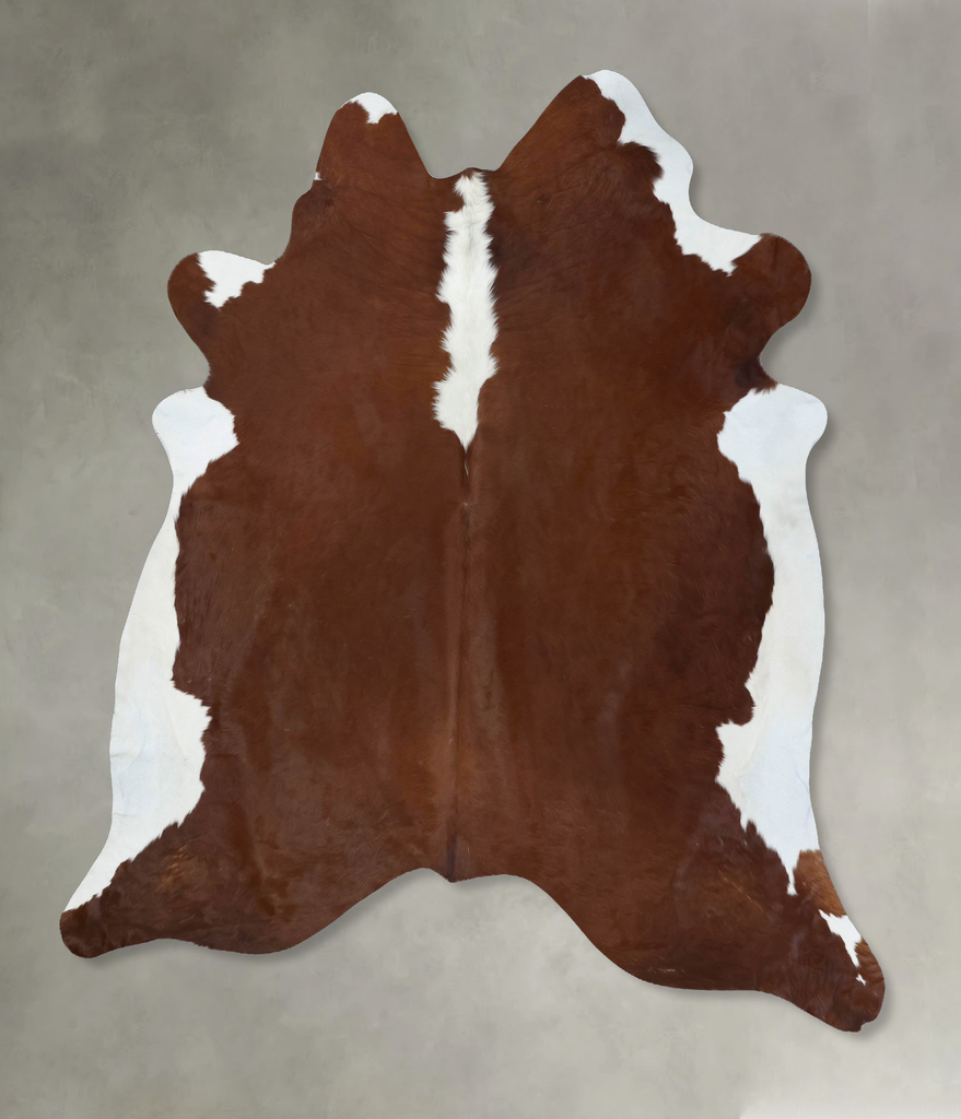 Hereford XX-Large Brazilian Cowhide Rug 8'2"H x 7'3"W #B18116 by Hudson Hides