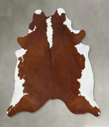Hereford XX-Large Brazilian Cowhide Rug 7'7"H x 7'4"W #B18117 by Hudson Hides