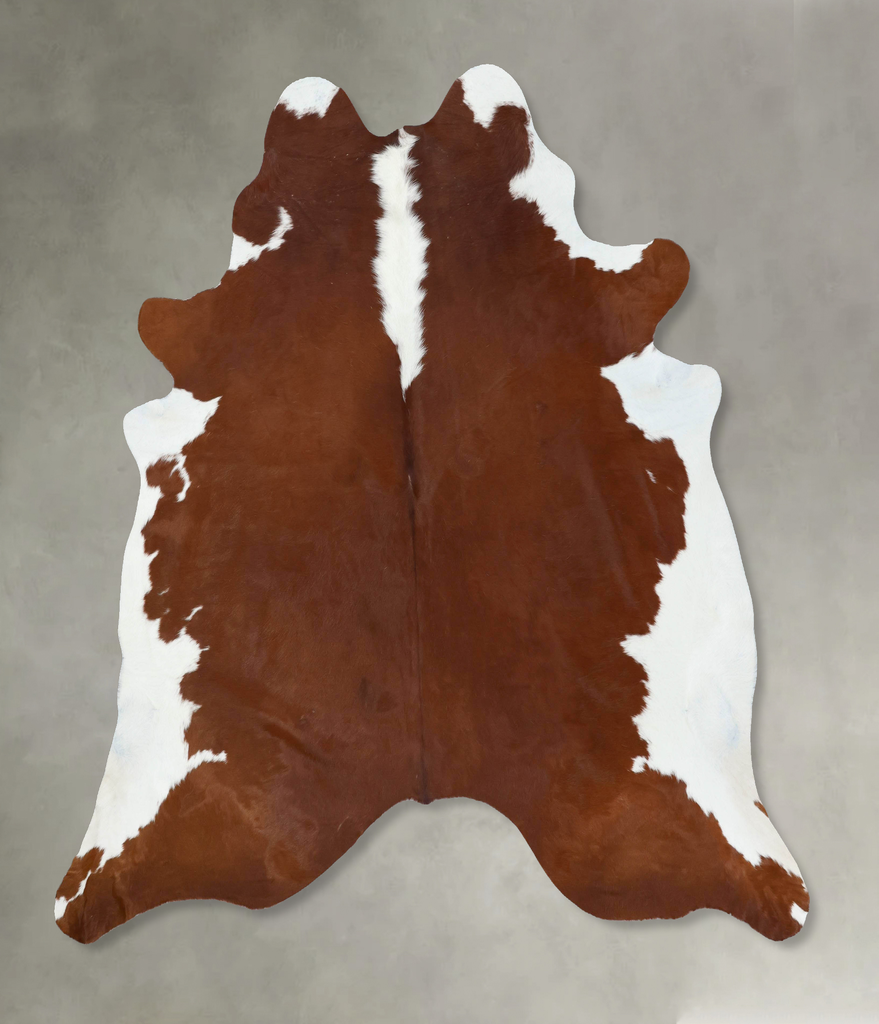 Hereford XX-Large Brazilian Cowhide Rug 7'7"H x 7'4"W #B18117 by Hudson Hides