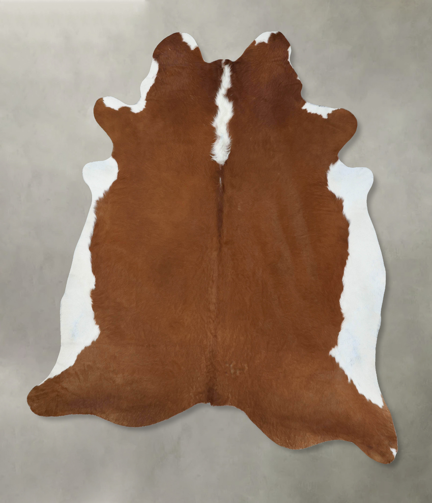 Hereford XX-Large Brazilian Cowhide Rug 8'5"H x 7'3"W #B18125 by Hudson Hides