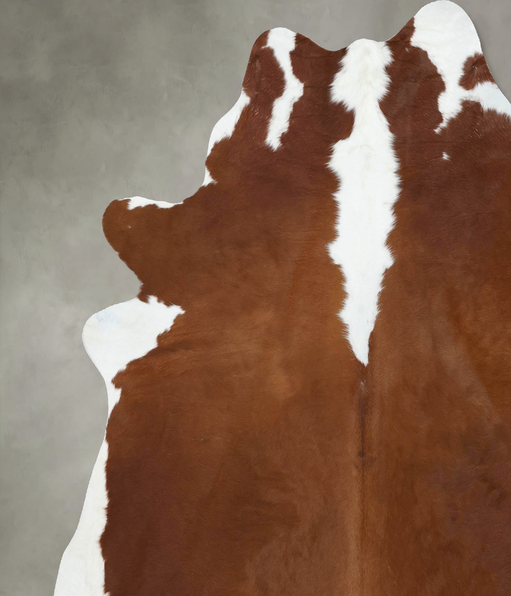 Hereford XX-Large Brazilian Cowhide Rug 8'1"H x 7'2"W #B18127 by Hudson Hides