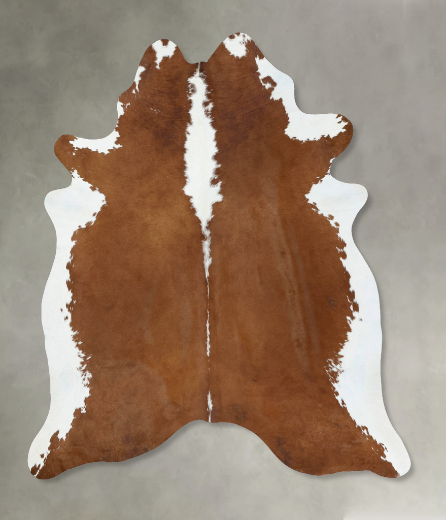 Hereford X-Large Brazilian Cowhide Rug 7'5"H x 6'6"W #B18128 by Hudson Hides