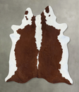 Hereford XX-Large Brazilian Cowhide Rug 7'9"H x 6'10"W #B18129 by Hudson Hides