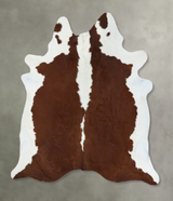 Hereford XX-Large Brazilian Cowhide Rug 7'9"H x 6'10"W #B18129 by Hudson Hides