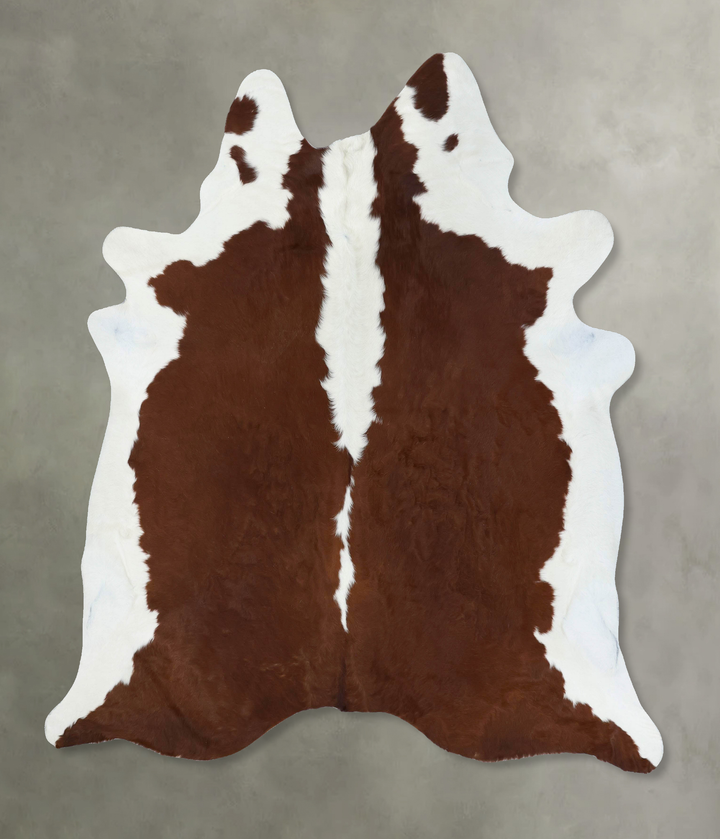 Hereford XX-Large Brazilian Cowhide Rug 7'9"H x 6'10"W #B18129 by Hudson Hides
