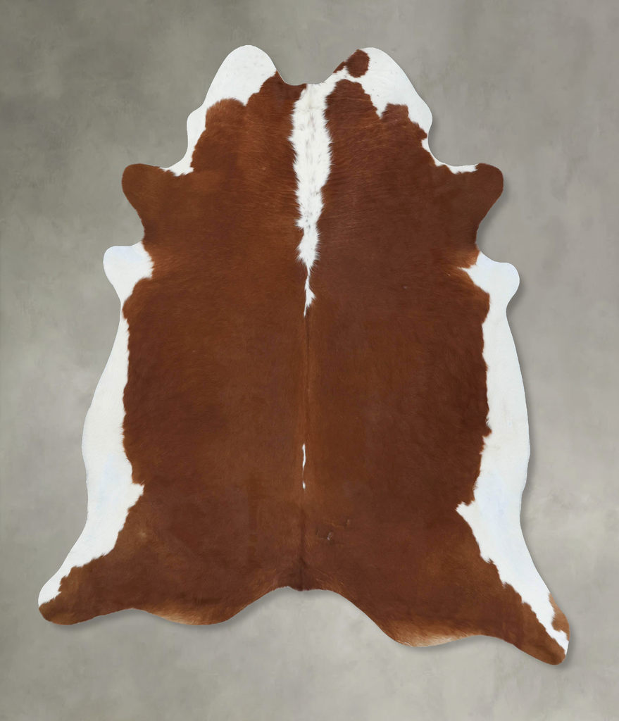 Hereford XX-Large Brazilian Cowhide Rug 8'0"H x 6'10"W #B18130 by Hudson Hides