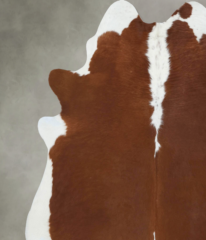 Hereford XX-Large Brazilian Cowhide Rug 8'0"H x 6'10"W #B18130 by Hudson Hides