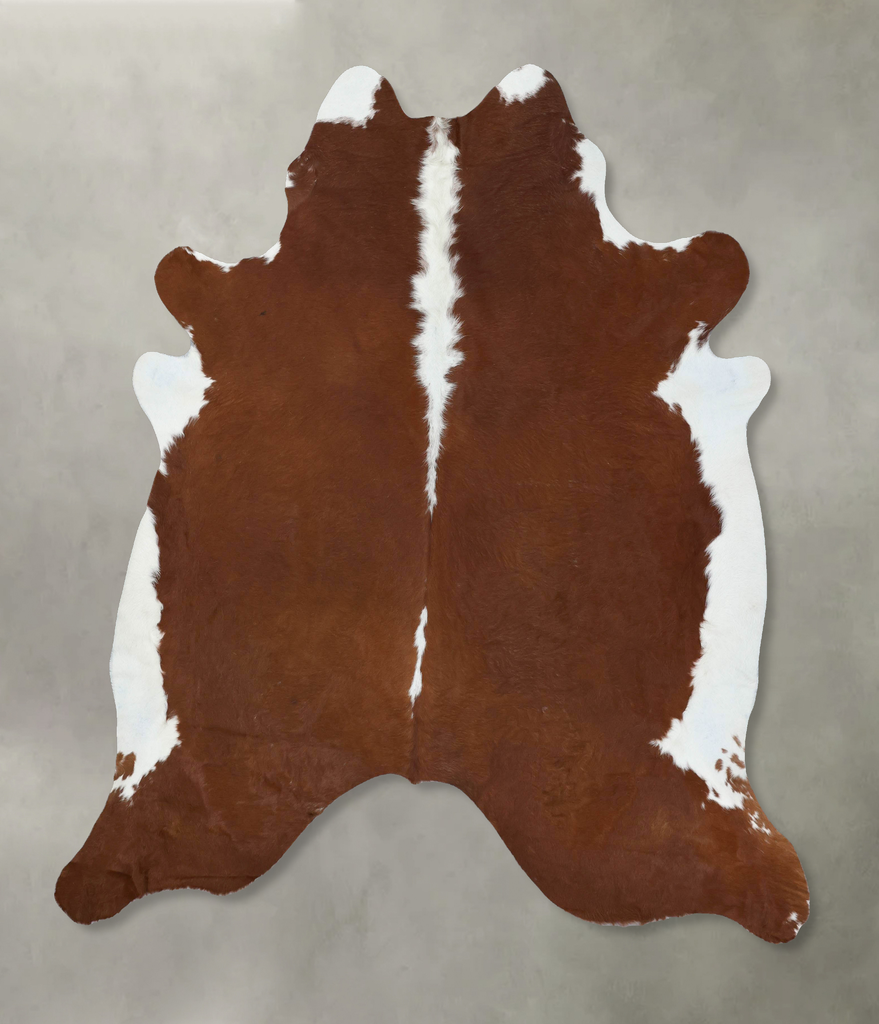 Hereford XX-Large Brazilian Cowhide Rug 7'10"H x 7'0"W #B18135 by Hudson Hides