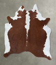 Hereford XX-Large Brazilian Cowhide Rug 8'2"H x 6'9"W #B18136 by Hudson Hides