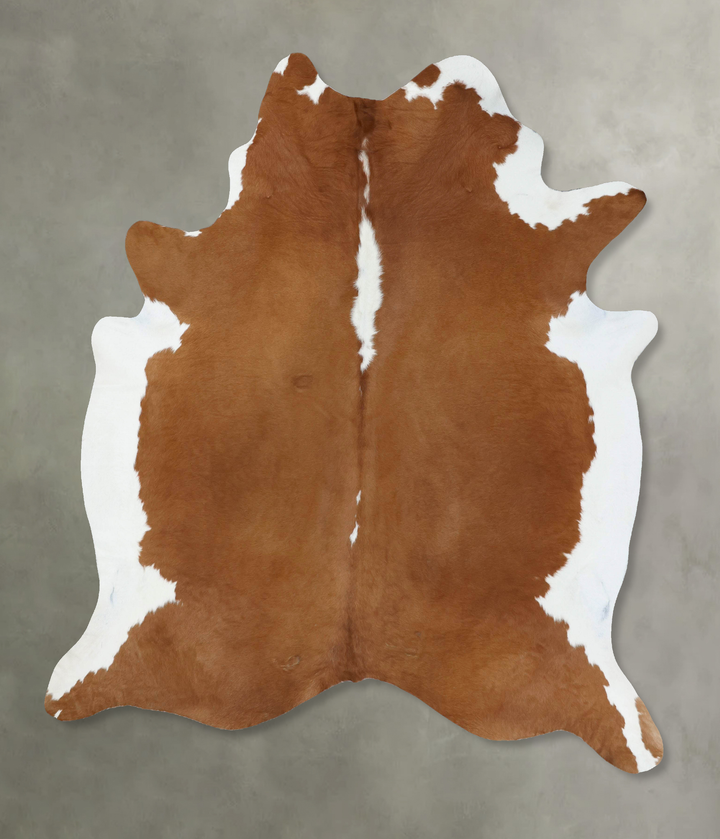 Hereford XX-Large Brazilian Cowhide Rug 8'4"H x 6'11"W #B18137 by Hudson Hides