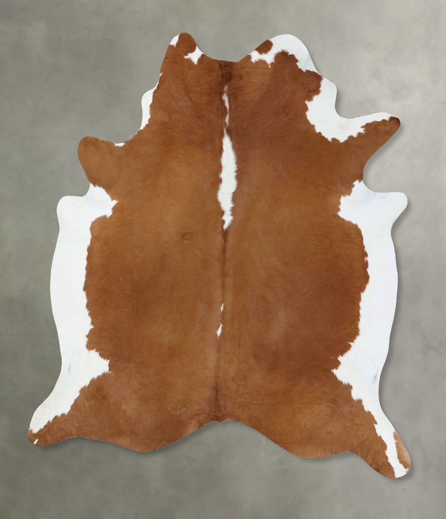 Hereford XX-Large Brazilian Cowhide Rug 8'4"H x 6'11"W #B18137 by Hudson Hides