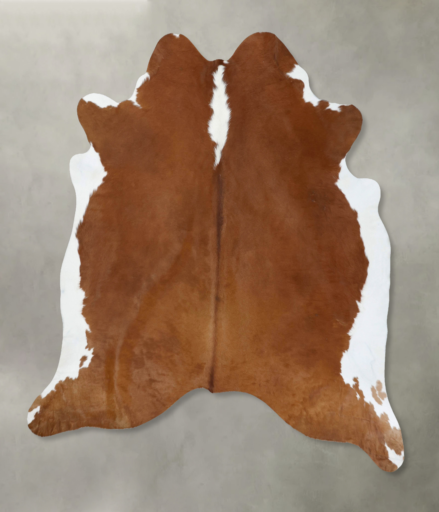 Hereford XX-Large Brazilian Cowhide Rug 8'4"H x 7'3"W #B18138 by Hudson Hides