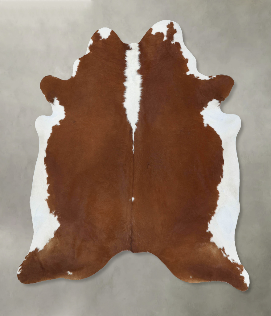 Hereford XX-Large Brazilian Cowhide Rug 7'11"H x 6'11"W #B18139 by Hudson Hides