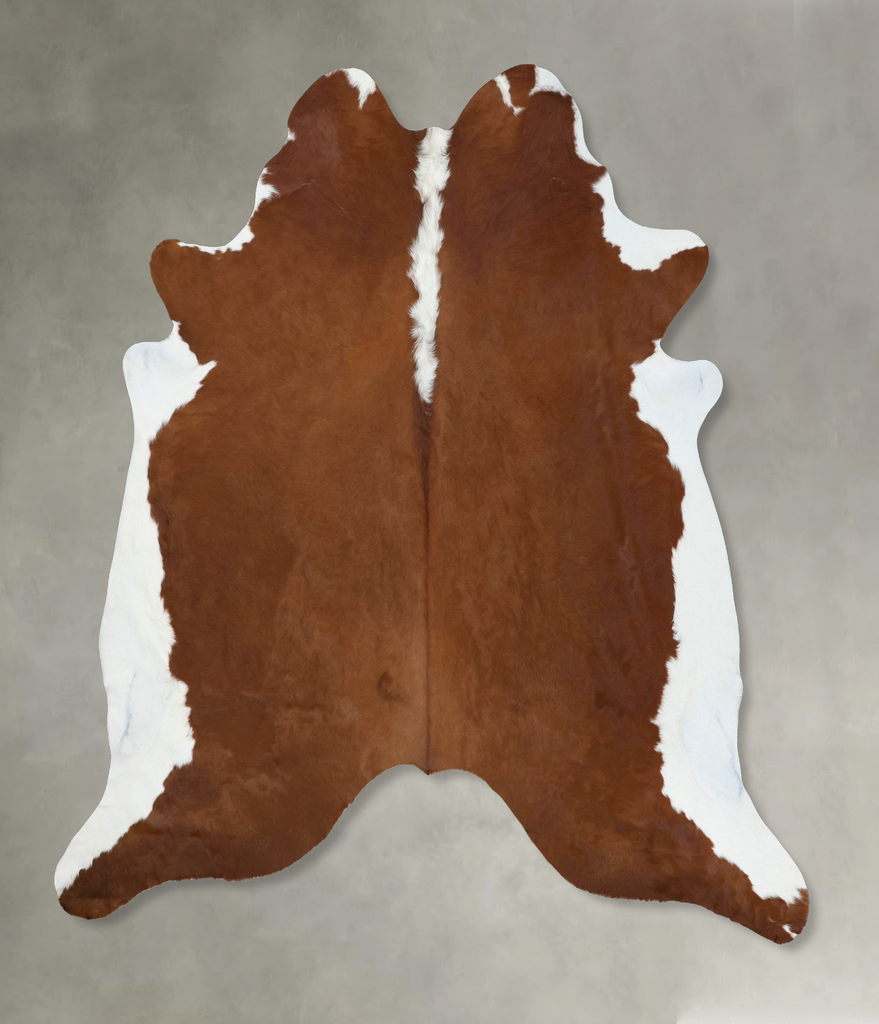 Hereford XX-Large Brazilian Cowhide Rug 8'6"H x 7'9"W #B18140 by Hudson Hides
