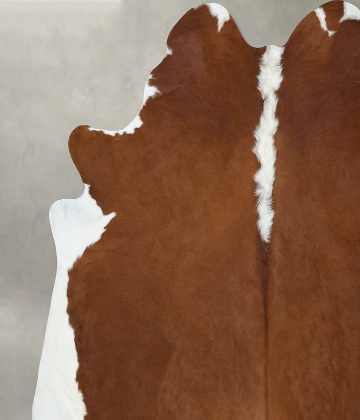 Hereford XX-Large Brazilian Cowhide Rug 8'6"H x 7'9"W #B18140 by Hudson Hides