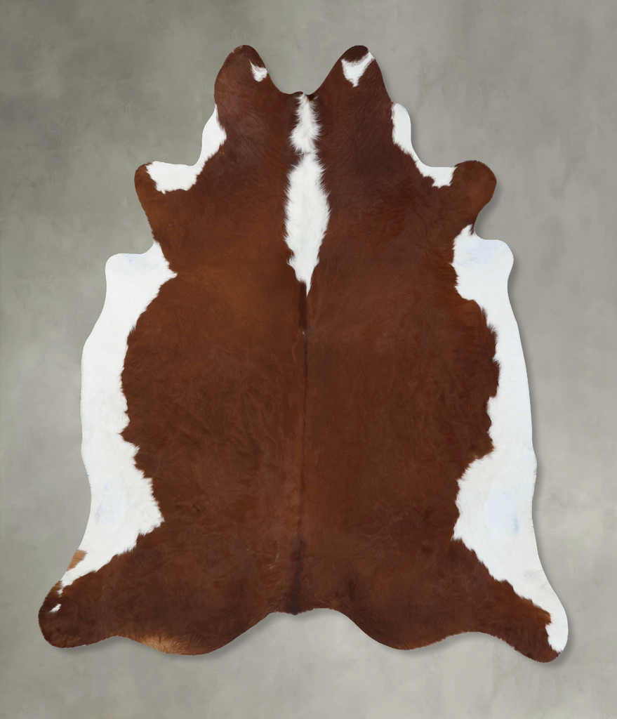 Hereford XX-Large Brazilian Cowhide Rug 7'8"H x 7'3"W #B18141 by Hudson Hides