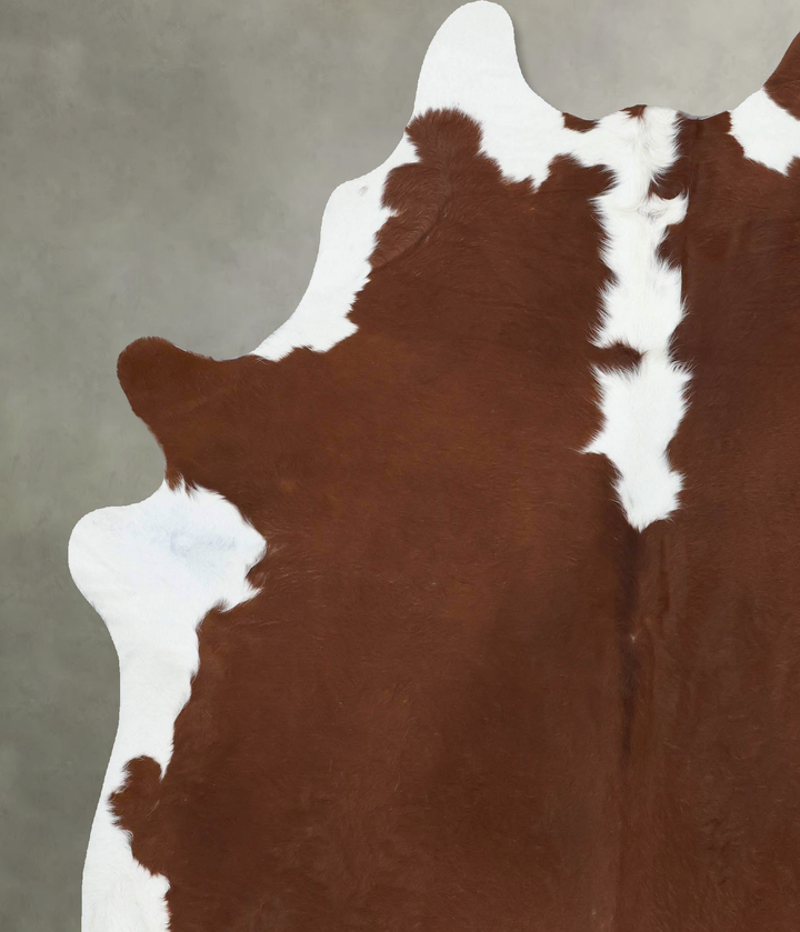 Hereford XX-Large Brazilian Cowhide Rug 7'8"H x 6'7"W #B18143 by Hudson Hides