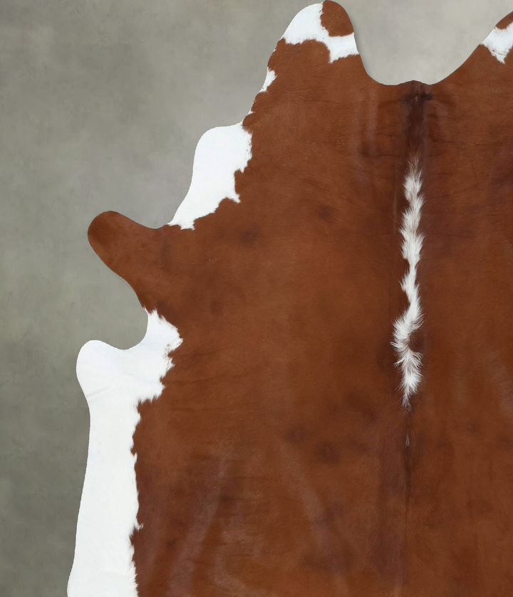 Hereford XX-Large Brazilian Cowhide Rug 7'8"H x 6'9"W #B18144 by Hudson Hides