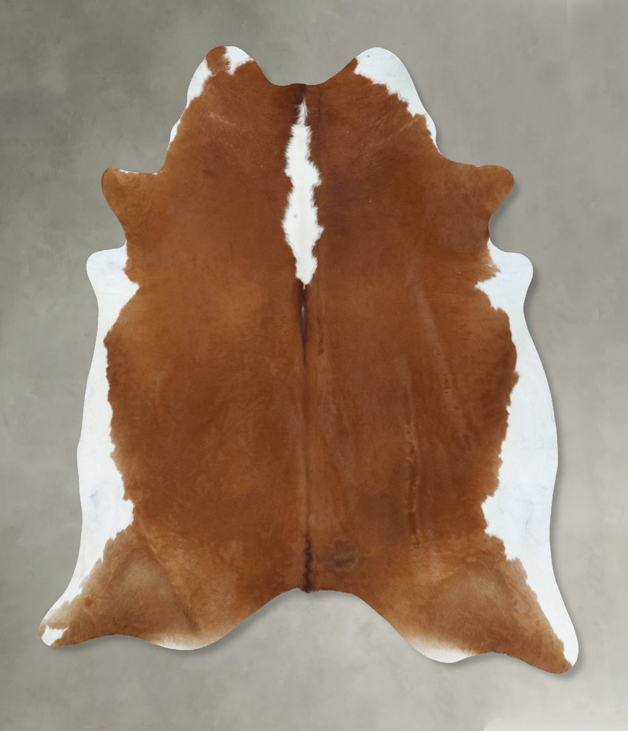 Hereford XX-Large Brazilian Cowhide Rug 8'0"H x 7'0"W #B18146 by Hudson Hides