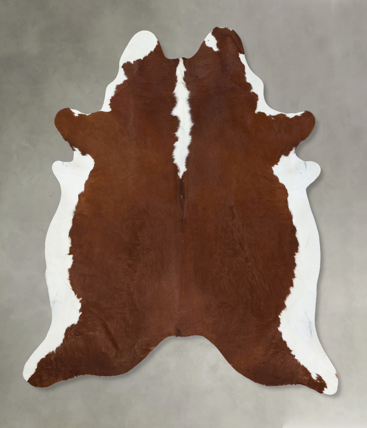 Hereford XX-Large Brazilian Cowhide Rug 8'0"H x 7'1"W #B18150 by Hudson Hides