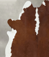 Hereford XX-Large Brazilian Cowhide Rug 8'0"H x 7'1"W #B18150 by Hudson Hides