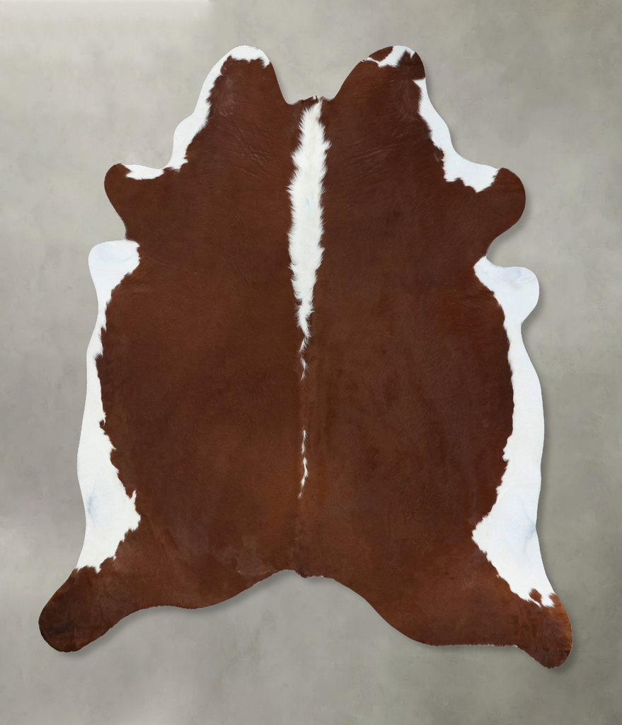 Hereford XX-Large Brazilian Cowhide Rug 8'2"H x 7'4"W #B18151 by Hudson Hides
