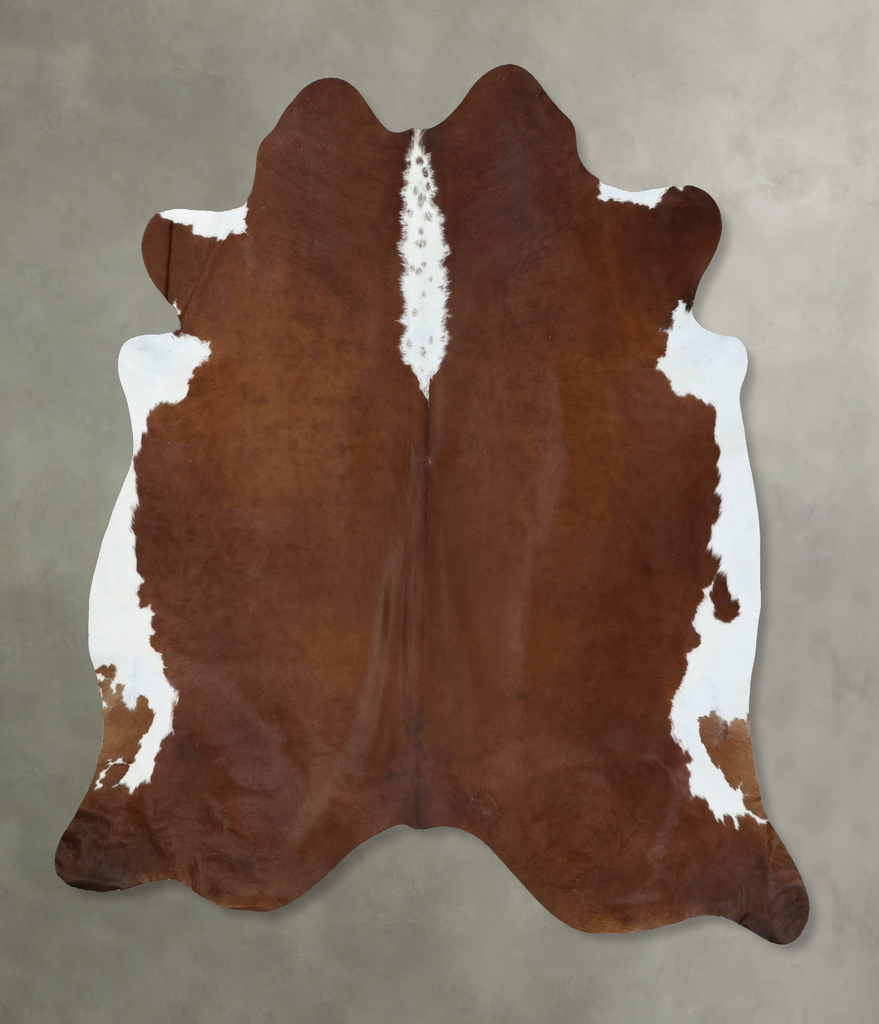 Hereford XX-Large Brazilian Cowhide Rug 7'7"H x 7'5"W #B18152 by Hudson Hides