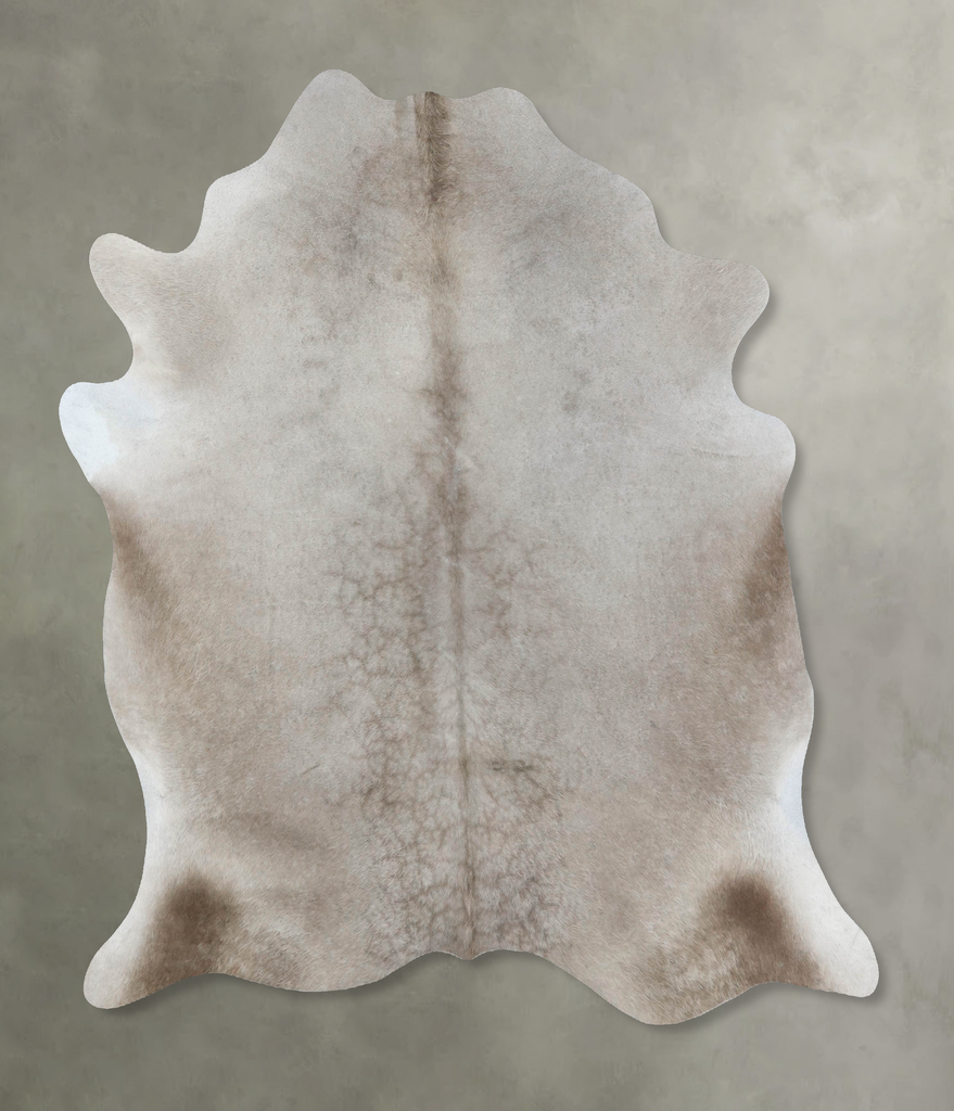 Champagne X-Large Brazilian Cowhide Rug 7'4"H x 6'8"W #B18157 by Hudson Hides