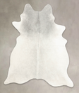 Medium Grey X-Large Brazilian Cowhide Rug 7'4"H x 6'0"W #B1817 by Hudson Hides