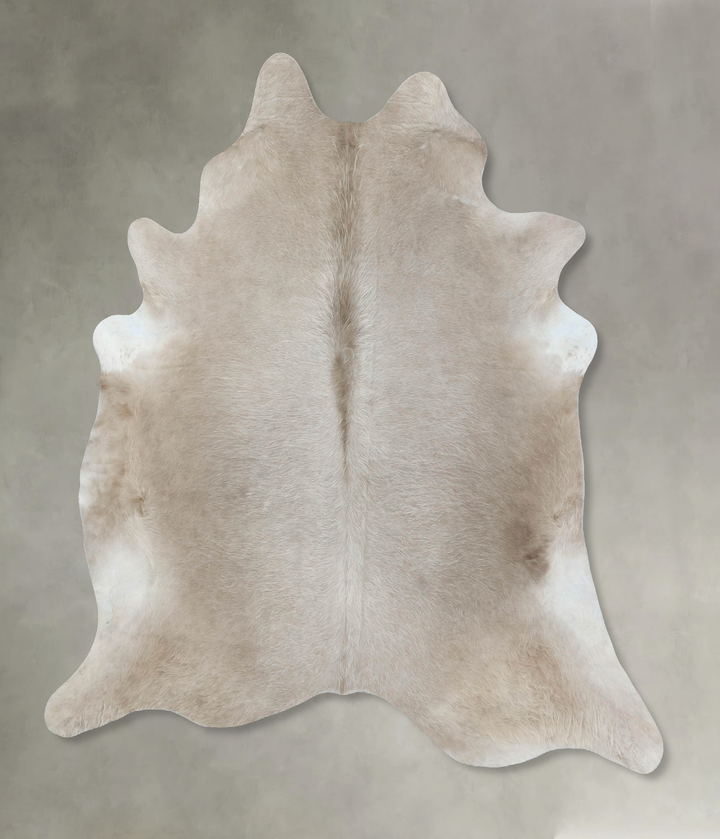 Champagne XX-Large Brazilian Cowhide Rug 7'8"H x 6'11"W #B18177 by Hudson Hides