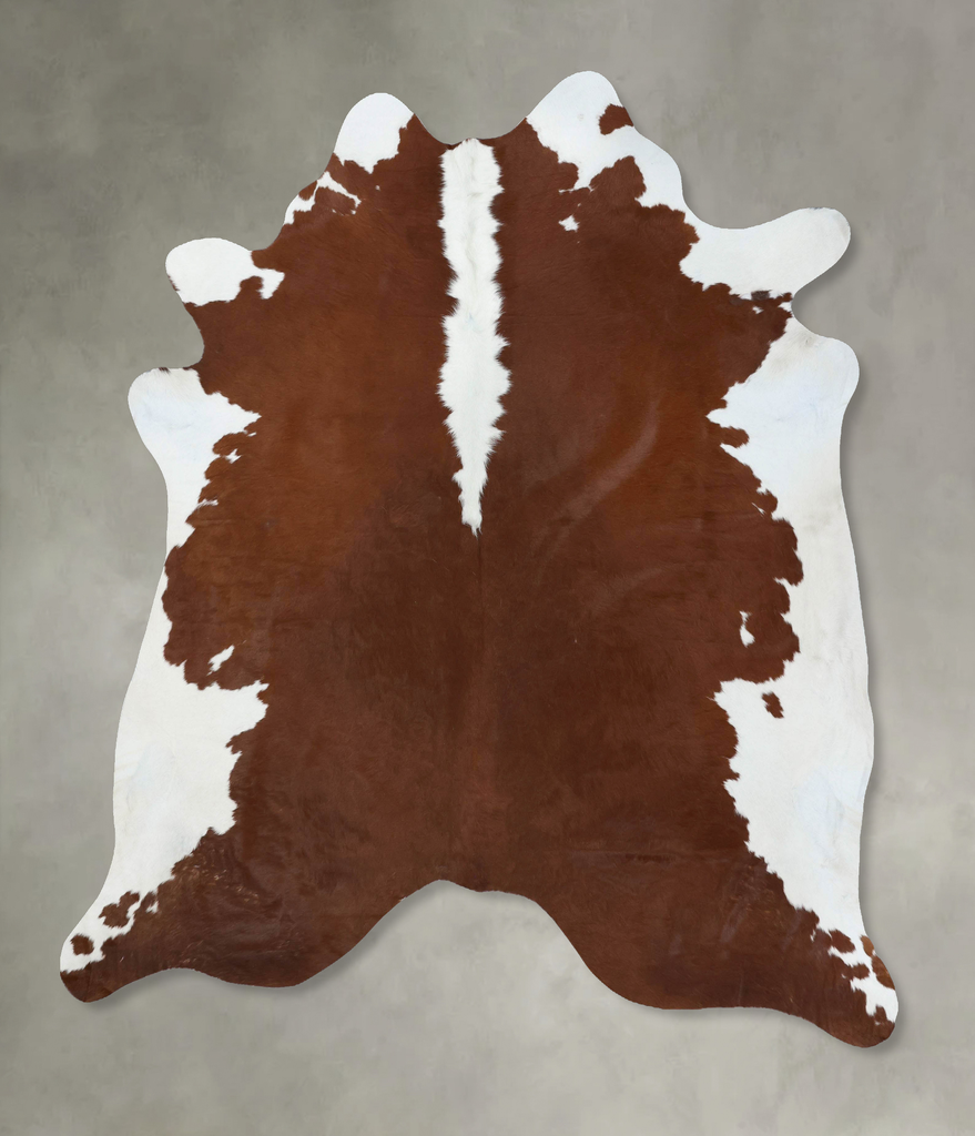 Hereford XX-Large Brazilian Cowhide Rug 8'4"H x 7'1"W #B18180 by Hudson Hides
