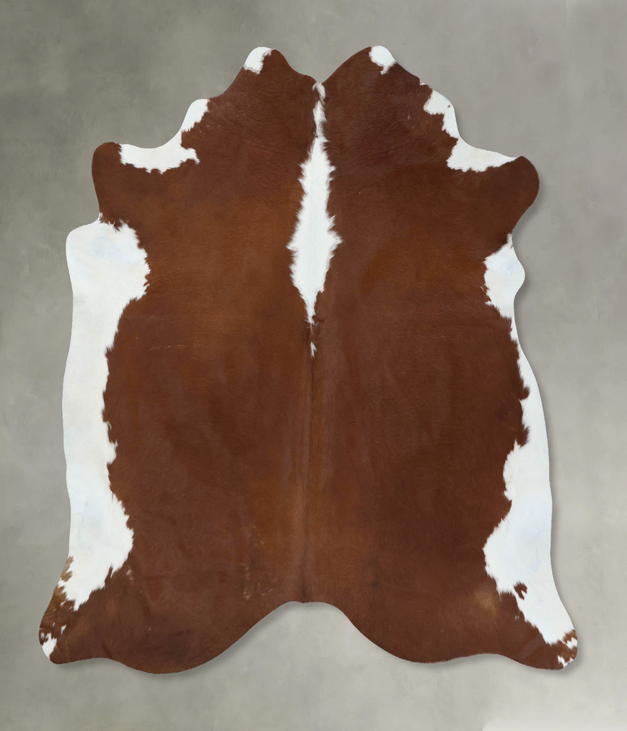 Hereford X-Large Brazilian Cowhide Rug 7'4"H x 6'9"W #B18182 by Hudson Hides